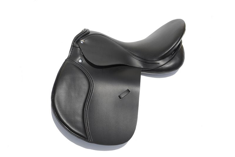 Rhinegold Synthetic Changeable Gullet Saddle Easy Gullet Size Change- Supplied With 2x Additional Sized Gullets