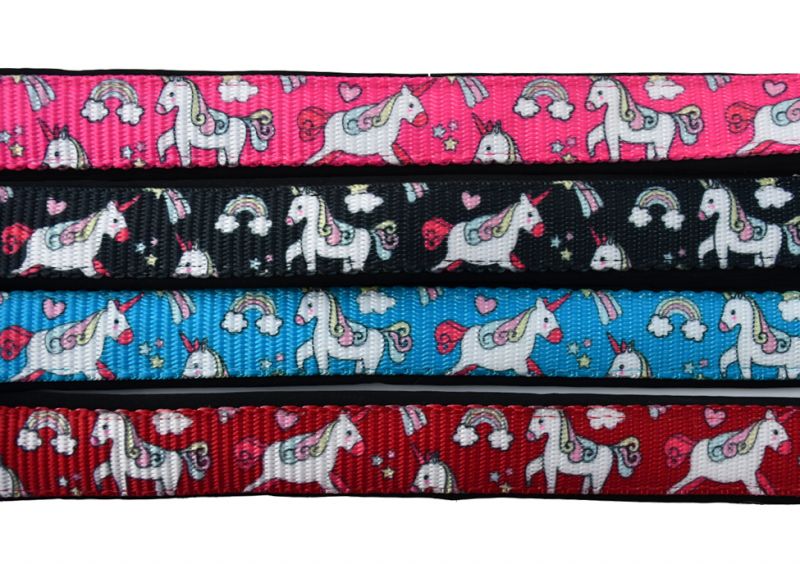 Rhinegold Unicorn Padded Headcollar And Matching Lead Rope Set Shetland And Pony Sizes
