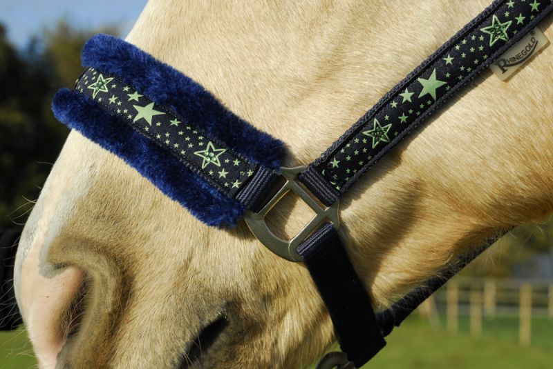 Rhinegold Crystal Star Headcollar & Lead Rope Set