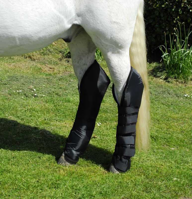 Rhinegold Full Length Travel Boots-Set Of 4 Padded Fur Lined