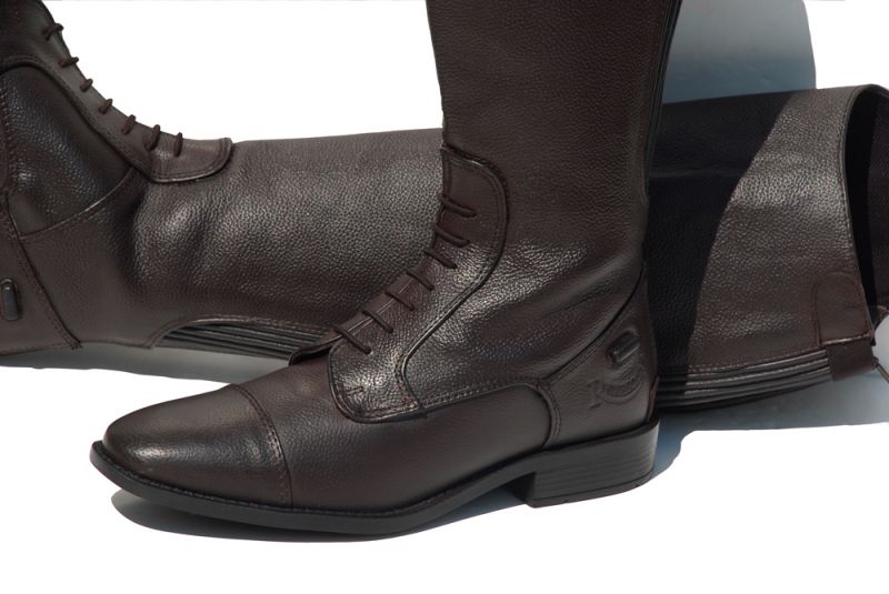 Rhinegold Elite Luxus Leather Riding Boots GORGEOUS RICH BROWN.