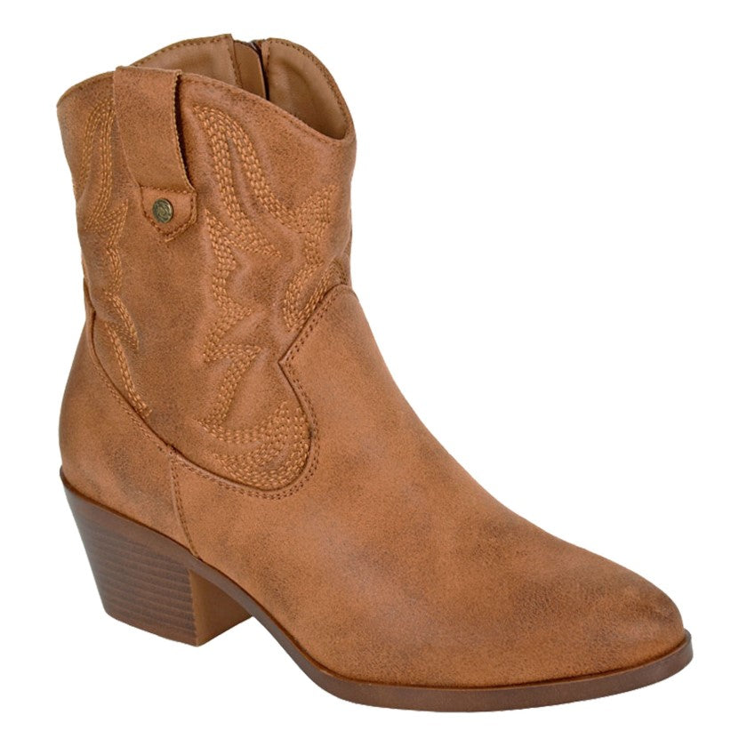 BERTILLA  Inside Zip Western Cowgirl Ankle Boo