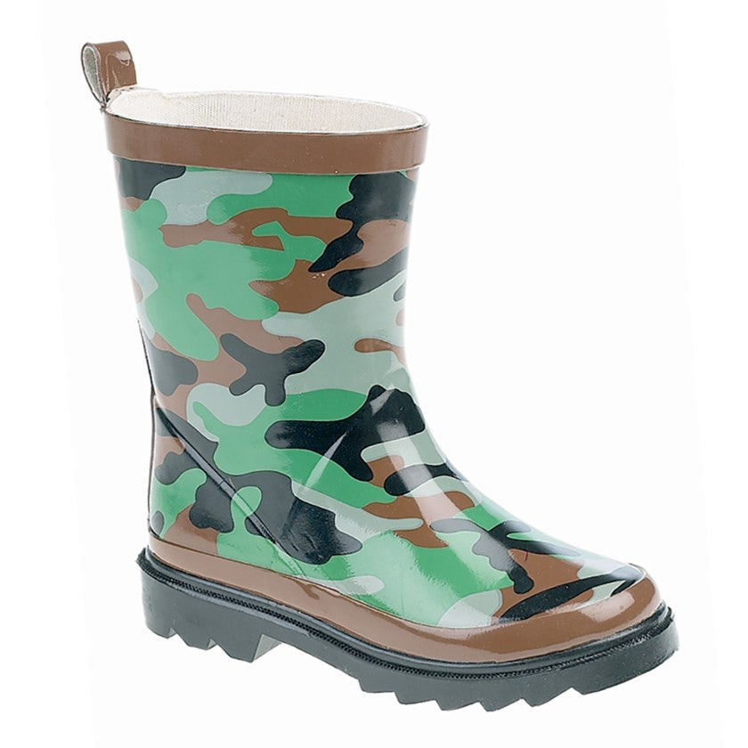 STORMWELLS  Camouflage Print Kids Wellington